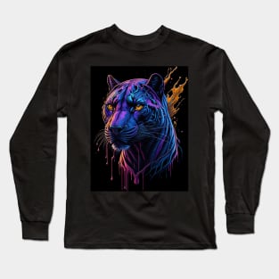 Splash Art of a Jaguar Long Sleeve T-Shirt